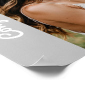 Affiche de fiançailles personnalisée texte et phot (Coin)