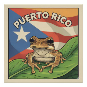 Affiche de fierté rétro Boricua