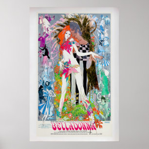 Affiche de film Belladonna Affiche vintage d'anim