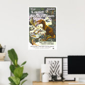 Affiche de film de dinosaure Land Unknown (Bureau à domicile)