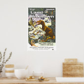 Affiche de film de dinosaure Land Unknown (Cuisine)