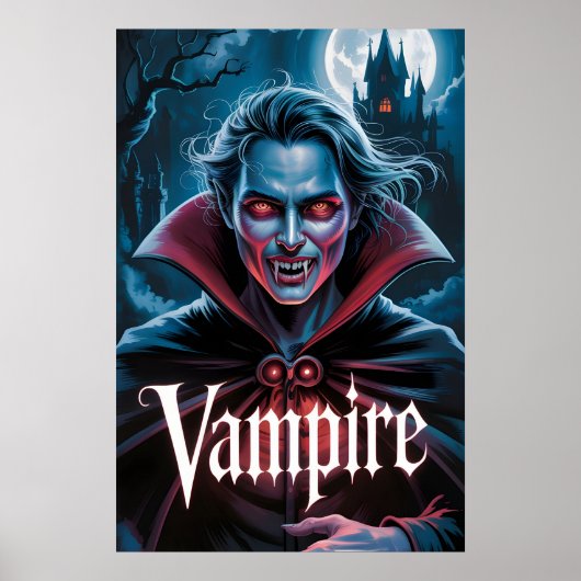 Affiche de film de vampire de style Dracula classi (Devant)