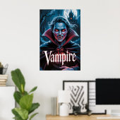 Affiche de film de vampire de style Dracula classi (Bureau à domicile)