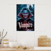 Affiche de film de vampire de style Dracula classi (Cuisine)