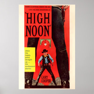 Affiche de film High Noon 1952 PRINT A5-A1 Gary