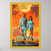 Affiche de film rétro Alien Sci-Fi inspirée pour l (Devant)