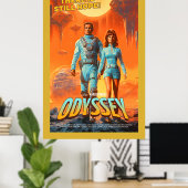 Affiche de film rétro Alien Sci-Fi inspirée pour l (Bureau à domicile)