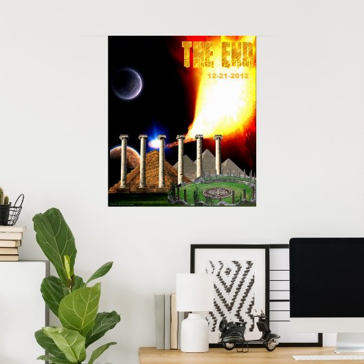 Affiche de fin du calendrier maya (Bureau à domicile)