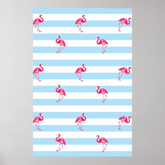affiche de Flamant rose, motif Flamingo, affiche d (Devant)