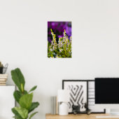 Affiche de fleur de bruyère blanche (Bureau à domicile)