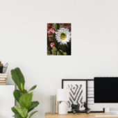 Affiche de fleur de cactus (Bureau à domicile)