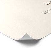 Affiche de fleur de naissance Delphinium (Coin)