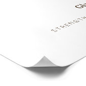 Affiche de fleur de naissance Gladiolus (Coin)