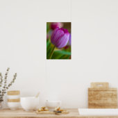 Affiche de fleur de tulipe violette (Cuisine)