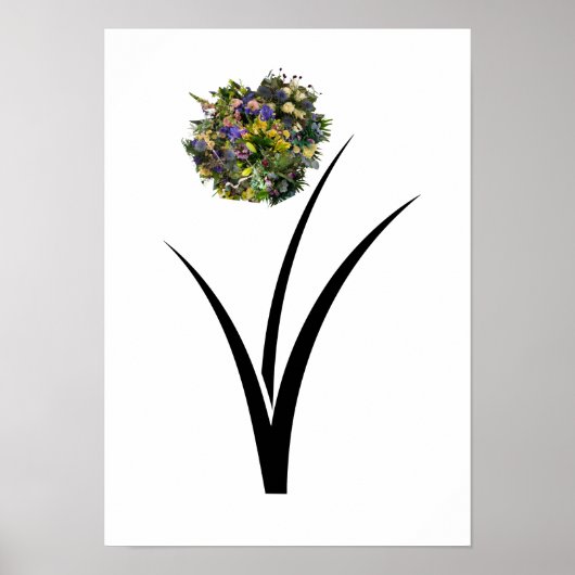 Affiche de fleurs (Devant)