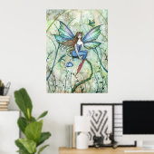 Affiche de fleurs de jardin de fée par Molly Harri (Bureau à domicile)
