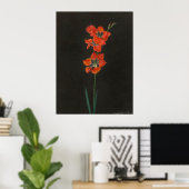 Affiche de fleurs de Lelie d'Hoffmann (Bureau à domicile)