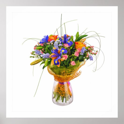 Affiche de fleurs exquise (Devant)