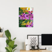 Affiche de fleurs florales (Bureau à domicile)