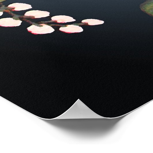 Affiche de fleurs hongroises aux couleurs vives (Coin)