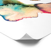 Affiche de fleurs moderne à l'aquarelle dessinée à (Coin)