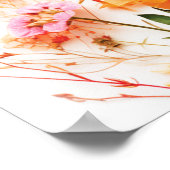 Affiche de fleurs sauvages colorées (Coin)