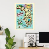 Affiche de Floride 24x32 (Bureau à domicile)