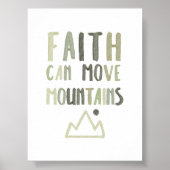 Affiche de foi vert sauge peut déplacer vos montag (Devant)