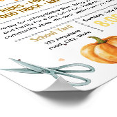 Affiche de foire artisanale d'automne modifiable (Coin)