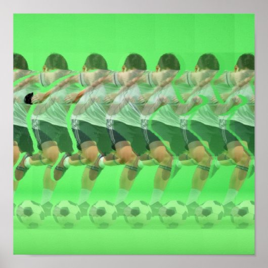Affiche de football stéréogramme 3D (Devant)