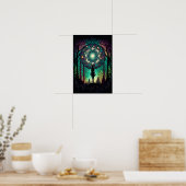 Affiche de forêt mandala psychédélique | Tripant 1 (Cuisine)