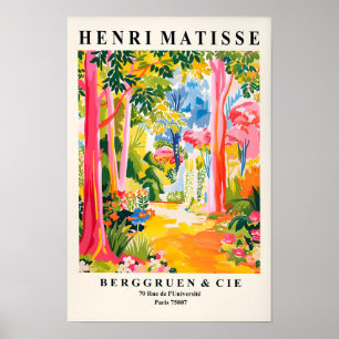 Affiche de forêt tropicale de style Matisse, maxim