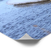 Affiche de formation de glace avec de l'eau (Coin)