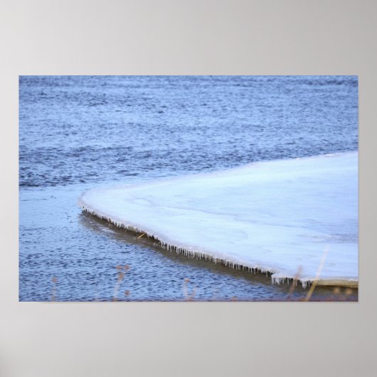 Affiche de formation de glace avec de l'eau (Devant)