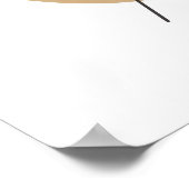 Affiche de forme de ligne abstraite neutre (Coin)