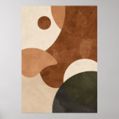 Affiche de formes abstraites rétro | Bauhaus Terra (Devant)