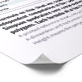 Affiche de formules de géométrie (Coin)
