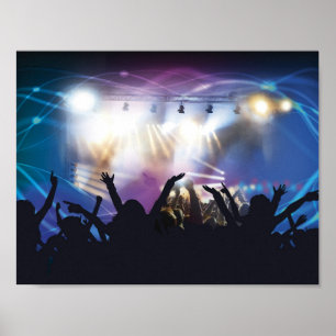 Affiche de foule de concert