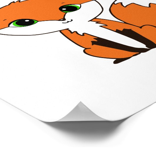 Affiche de Fox dans le style Chibi (Coin)