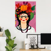 Affiche de Frida Kahlo (Bureau à domicile)