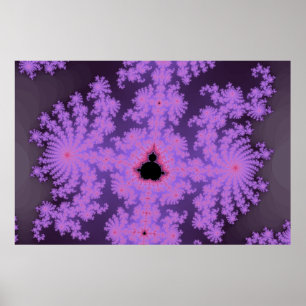 Affiche de frondes roses