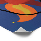 Affiche de fusée spatiale pour enfants (Coin)