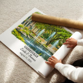 Affiche de Gainesville Floride, Aquarelle, Sur mes