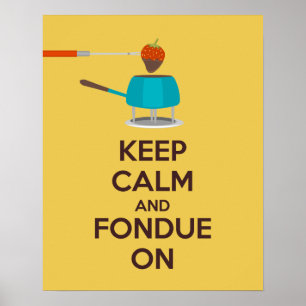 Affiche de garde calme et fondue