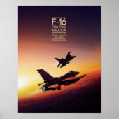 Affiche de General Dynamics F-16 Fighting Falcon (Devant)