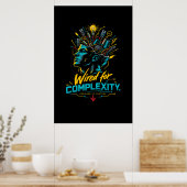 Affiche de génie de contrôle de complexité câblée (Cuisine)