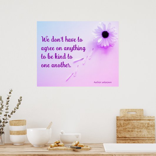 Affiche de gentillesse (Cuisine)