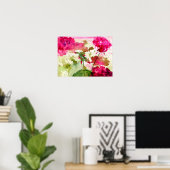 affiche de géranium (Bureau à domicile)