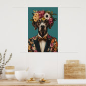 Affiche de German Shorthaired Pointer en costume,  (Cuisine)