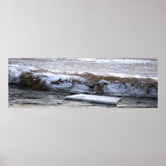 Affiche de glace flottant sur l'eau (Devant)